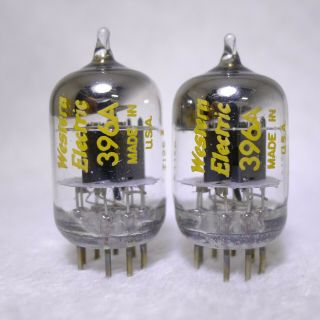 Matched Pair Western Electric 396a/2c51 Square Getter Usa 1971 Strong