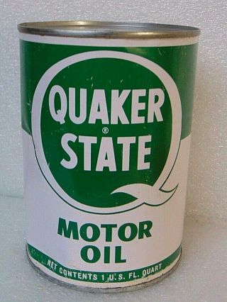 Vintage Quaker State Motor Oil Metal Advertising Can Pa.  $6.  95
