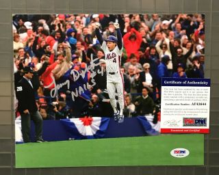 Lenny Dykstra " Nails " Signed 8x10 Photo Autographed Psa/dna York Mets