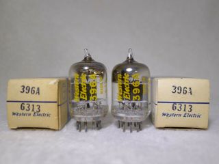 Nos/nib Matched Pair Western Electric 396a/2c51 Square Getter Same Date 1963