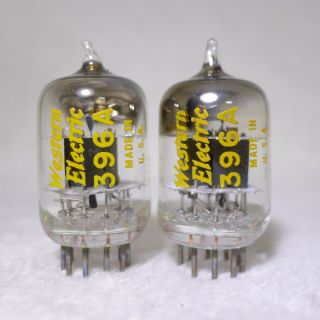 NOS/NIB Matched Pair Western Electric 396A/2C51 Square Getter Same Date 1963 2