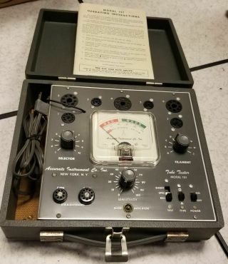 Restored Accurate Model 151 Emission Tube Tester With Manuals