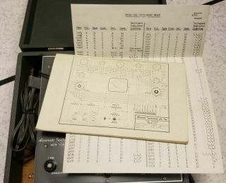 RESTORED Accurate Model 151 Emission Tube Tester with Manuals 2