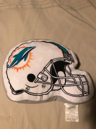 Miami Dolphins Plush Helmet Soft Pillow Gray Nfl