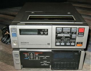 Sony Sl - 2000 & Tt - 2000 Betamax Portable Video Recorder & Timer Tuner Unit