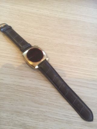 Vintage ? Led Digital Display Wrist Watch; Steel Case (ref27)