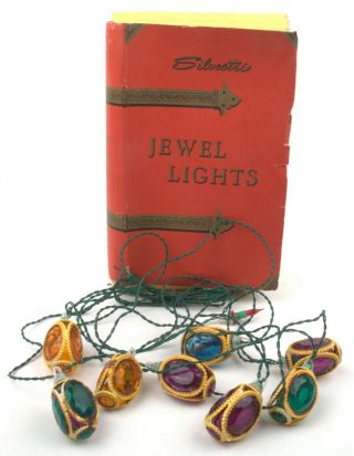 Vintage Silvestri Christmas Decoration Jewel Lights -