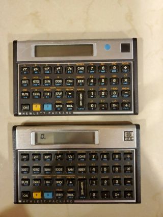 2 Hewlett Packard Hp 15c Scientific Calculator Made In Usa W/case