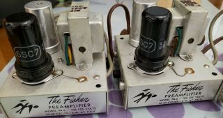Fisher Pr - 6 Tube Preamplifier 1950s Vintage,  Two Units