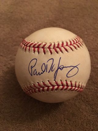 Paul Dejong Autographed Baseball St Louis Cardinals Star Proof