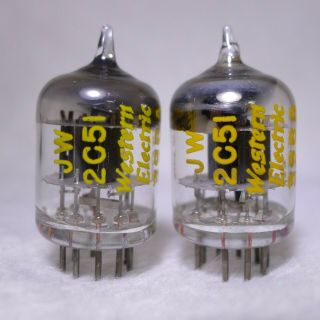 Matched Pair Western Electric Jw 396a/2c51 Square Getter 1951 Mil - Spec Strong