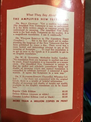 Vintage The Amplified Bible Old Testament Part One - Genesis to Esther HC DJ 2