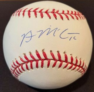 Brian Mccann Autographed Baseball Omlb Signed Auto Ball Yankees Braves Psa Dna