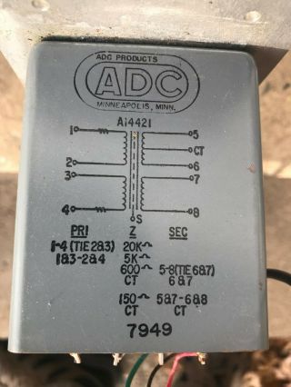 Adc A14421 Output Bridging Transformers - 6 Pack On A Rack In Pics