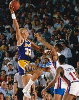 Kareem Abdul - Jabbar Signed 8x10 Photo Autograph Los Angeles Lakers