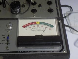 B&K INSTRUMENTS DYNA - QUIK MODEL 500 MUTUAL CONDUCTANCE TUBE TESTER & 510 PANEL 3