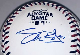 Shane Bieber Autograph Cleveland Indians 2019 All - Star Game Mvp Baseball Bas