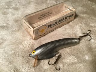 Vintage Nils Master Stalwart 855 - 3 Fishing Lure Plus Box Finland Nos