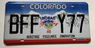 Colorado Norad Commemorative Specialty License Plate