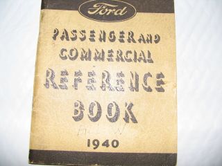1940 Official Ford Passenger Commercial Reference Book Vintage Car Detroit Mi