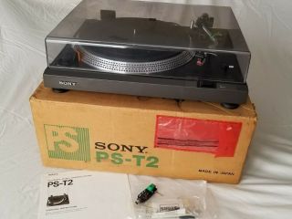 Vintage Sony Ps - T2 Direct Drive Stereo Turntable Record Player Cond