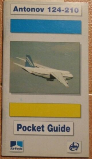 Russian Booklet Air Liner An 124 Plane Ussr Ah Antonov Line Craft Ways Aeroflot