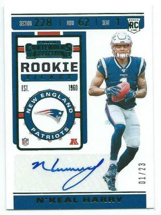 2019 Panini Playoff Contenders Preview Ticket N 