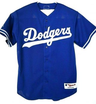 La Dodgers Jersey Majestic Size Medium Blank Royal Blue Los Angeles Dodgers
