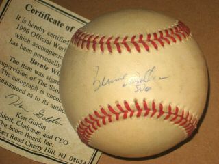 Ny Yankees Bernie Williams Signed 1996 World Series Baseball Yankees