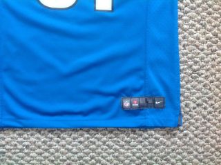 NIKE Detroit Lions Calvin Johnson 81 Blue NFL Football SIze Youth Large Jersey 2