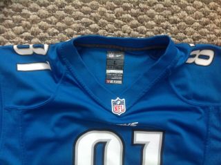 NIKE Detroit Lions Calvin Johnson 81 Blue NFL Football SIze Youth Large Jersey 3