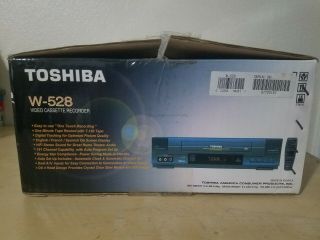 Toshiba W - 528 4 - Head Hi - Fi Video Cassette Recorder VHS 3