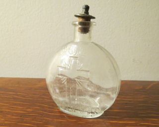 Vintage Glass Holy Water Bottle Cork Sprinkler Vintage Twc,  Co Missing Crown