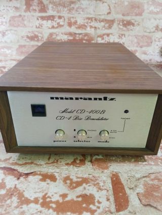 Marantz Cd - 400b 4 Channel Quad Demodulator 1976 - 1977 Cd - 4 Records