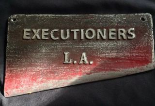 Vintage Car Club Plaque Plate " Executioners " L.  A.  D4