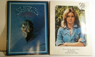 Vintage Song Book/sheet Music Olivia Newton John & Eagles Greatest Hits 1971 - 75