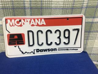 Dawson Community College Montana License Plate
