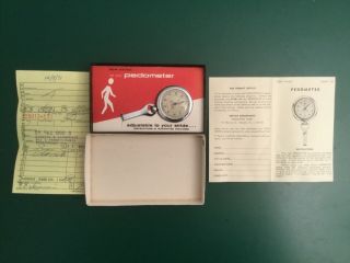Vtg Haven 100 Mile Pedometer With Box & Paperwork Instructions