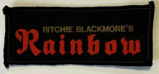 Ritchie Blackmore`s Rainbow - Logo - Old Og Vtg 70/80 