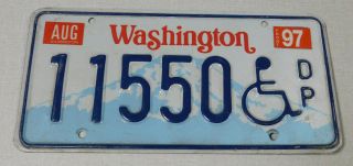 1997 Washington Handicapped License Plate