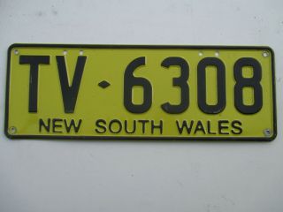C2015 South Wales Tourist Vehicle Bus Coach Tv - Nnnn License Plate