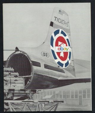 Flying Tiger Line 1965 Canadair Cl44 Swingtail World Premiere 5 - 28 - 1961 Brochure