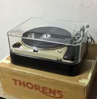 Thorens Td124,  Swiss Quality Dustcover,  Hood,  Deckel,  Sme,  Ortofon Tonearm