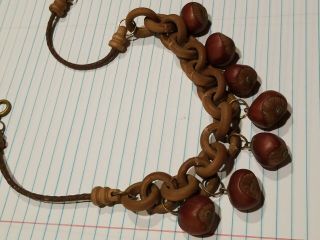 Vintage Unique Acorn Necklace,  Jewelry