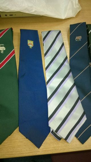 13 x Vintage Rugby Club Ties Assorted 1970 ' s and 80 ' s 2