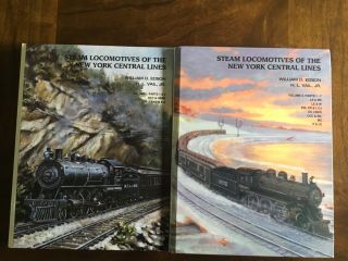 “steam Locomotives Of The York Central Lines”,  Vol 1,  2,  Edson/ Vail B&w,  Hc