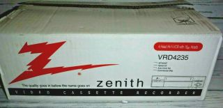 Zenith Vrd4235 (talking) 4 Head Hi - Fi Video Cassette Recorder/player