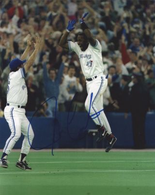 Joe Carter Signed Autographed 8x10 Photo - Blue Jays 1993 World Series 2