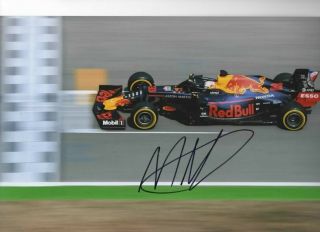 Max Verstappen Signed Photo.  Red Bull 2019.  Winner Gp Austria Proof.  30x21