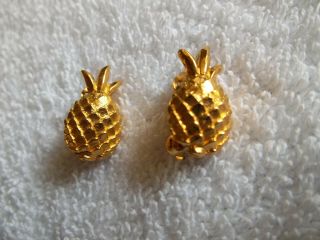 Vintage Signed Mimi Di N 1975 Clip On Earrings